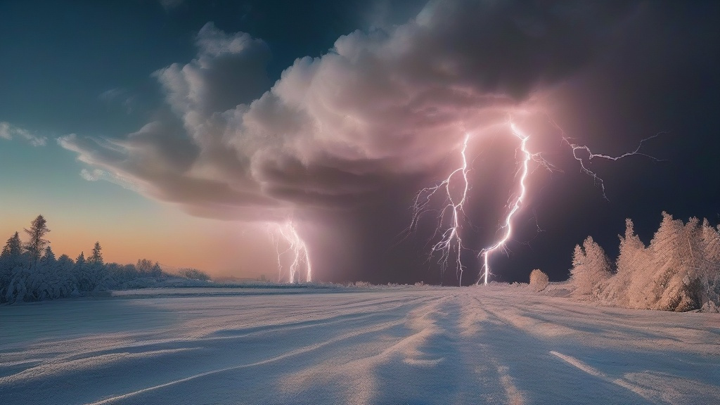 气候变暖下的天气变奏曲：晴天、雪天与雷暴的博弈