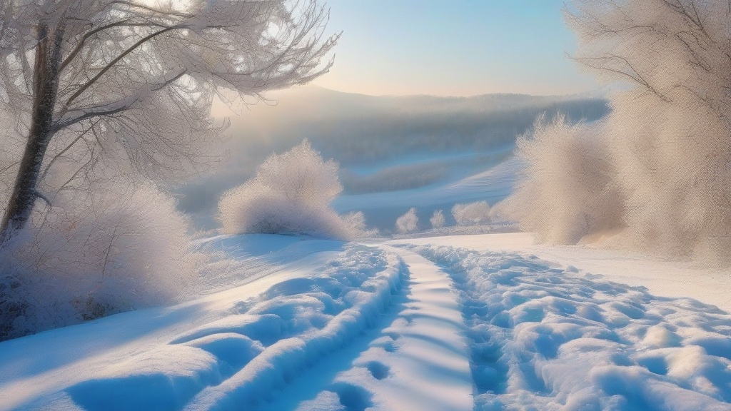 雪天与晴天：自然界的冷暖交响曲